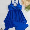 Set Bikini Sexy Costumi da Bagno Donna Tankini Monokini Costume da Bagno Due Pezzi Donna Abbigliamento da Spiaggia Costumi da Bagno Costume da Bagno Nero