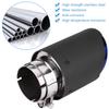 Carbon Fiber Style Matte Car Exhaust Pipe Muffler End Tip Tailpipe for 63mm 89mm