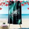 Philadelphia Eagles Print Beach Towel, Large Soft Quick Dry Towel for Beach Camping Swimming