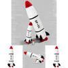 East Wind 5c Rakete Plüschkissen Langer Körper Weiches Spielzeug Für Schlafzimmerdeko Geschenk Für Männer