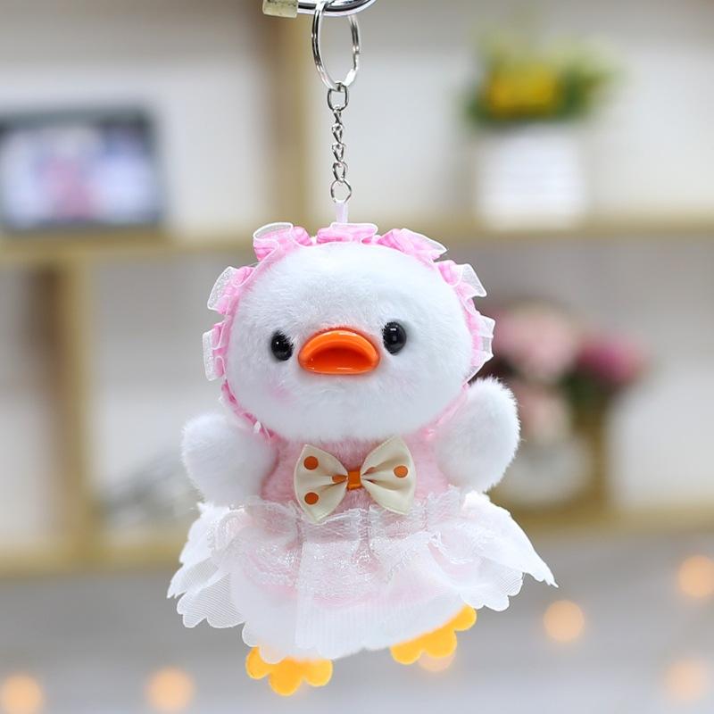 

Милый Милый Утенок Детская Подвеска Плюшевая Игрушка Утка Кукла Подвеска для Сумки Брелок Кукла Игровой Автомат 13cm