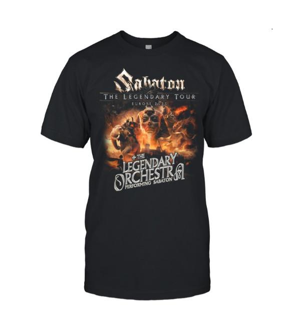 Unisex Sabaton T-Shirt – The Legendary Tour 2025 European Metal Merch