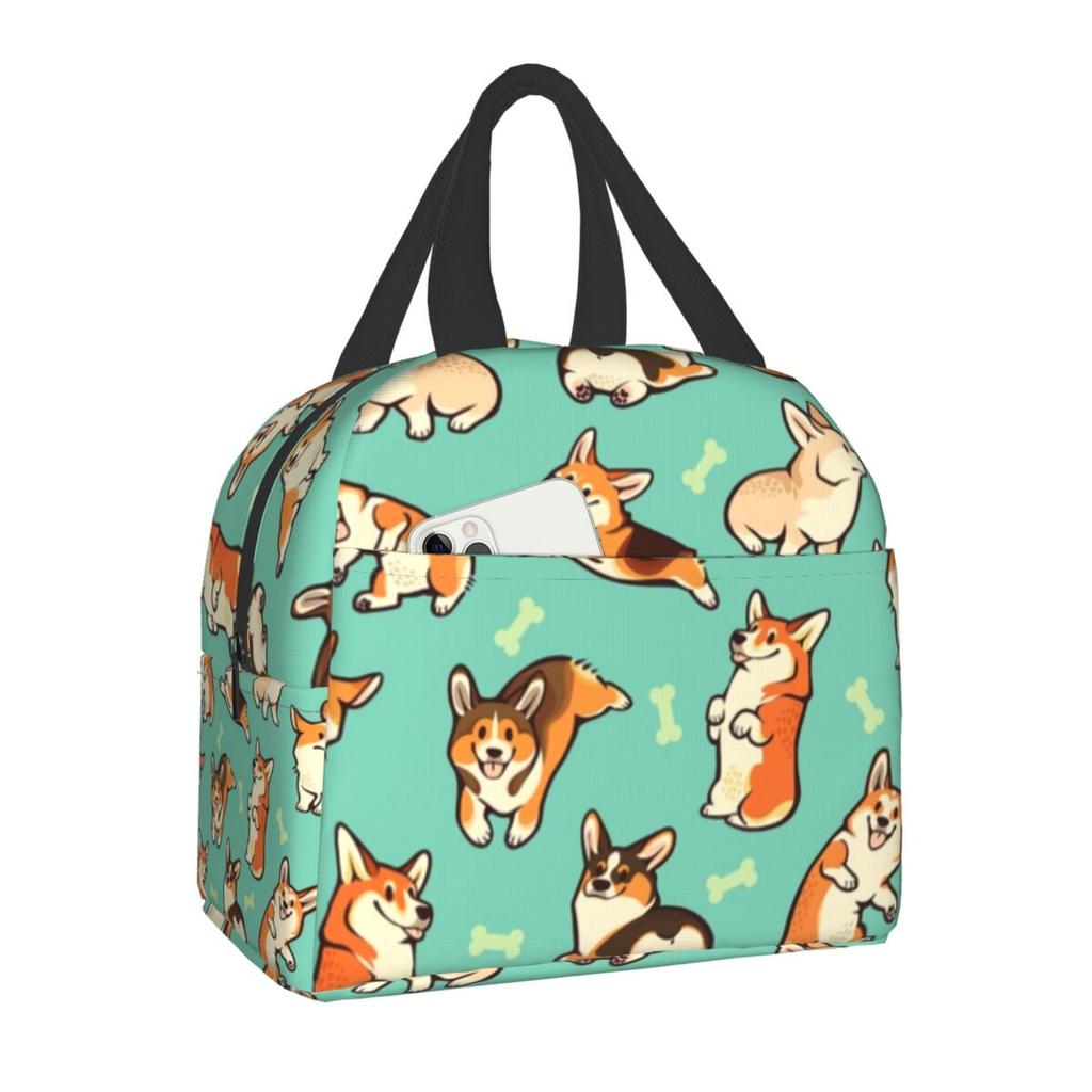 Just A Girl Who Loves Yorkies Thermal Insulated Lunch Bag Yorkshire Terrier Resuable Lunch Container Multifunction Food Box