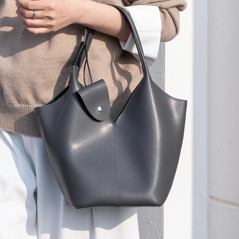 Women's Genuine Leather Large Capacity Tote Bag Handbag Luxurious Designer Style Ladies Fashiable Leisure Shopping Bags