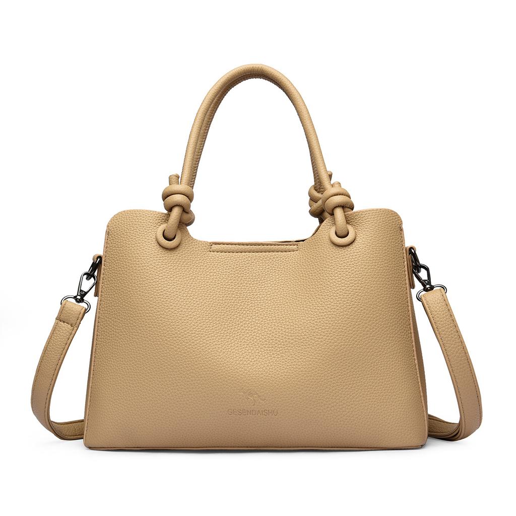 Liten minimalistisk handväska/tygkasse med exklusiv textur för damer, axelväska/crossbody-väska