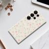 For Samsung Galaxy S25 Ultra Case Small Flower Pattern Printing Straight Edge TPU Phone Back Cover