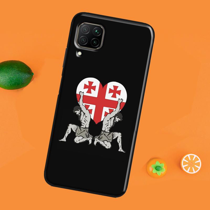 Georgia Grunge Flagge Telefon Fall Für Huawei P40 Lite P20 P30 Pro Nova 5T P Smart Z 2019 2021 Ehre 50 10i 8X 9X