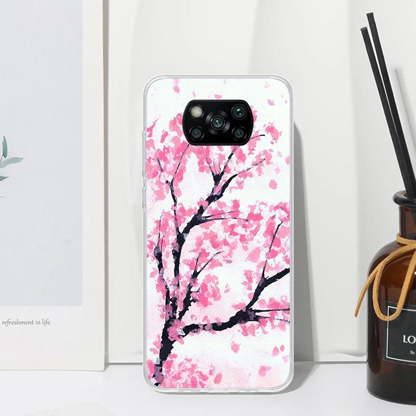 

Cherry Blossom Tree Phone Case For Xiaomi Poco X7 X6 X5 M7 M8 Pro F7 Ultra Redmi 15C 15 13C 13 12C 12 10 10C 10A Art Fundas Poco Redmi 15 5G