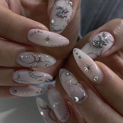 Arte de uñas Especial para uñas Pieza de uña Tipo de uña Pegatina de uña Pieza de uña Pieza de uña extraíble Uña postiza