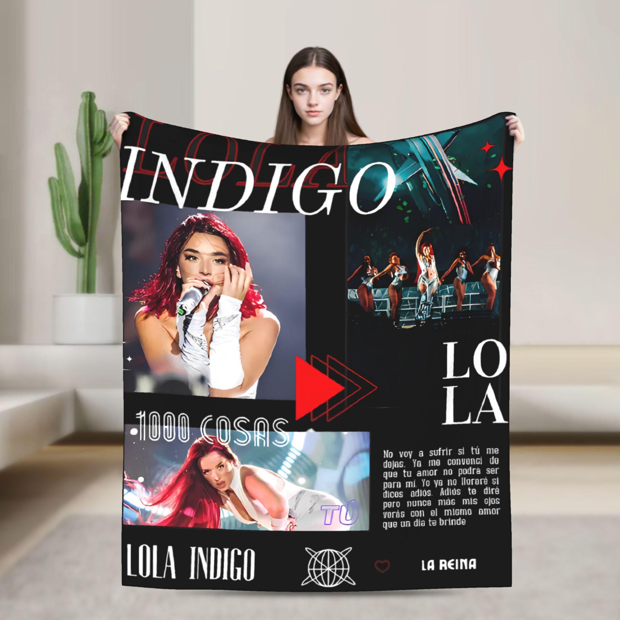 

L-Lolas I-Indigos Spanish Singer Blanket Quality Warm Soft Throw Blanket Autumn Decorative Living Room Novelty Bedspread 30x40in