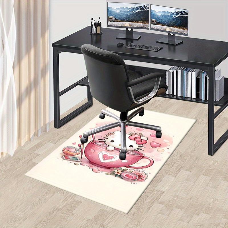 

Office Rug Hello Kitty, Tea Cup Anti-Slip Rug, Machine Washable for Living Room, Bedroom, Office, Multiple Sizes, Bedroom Mat, Decorative Mat, Durable 60cm by 90cm