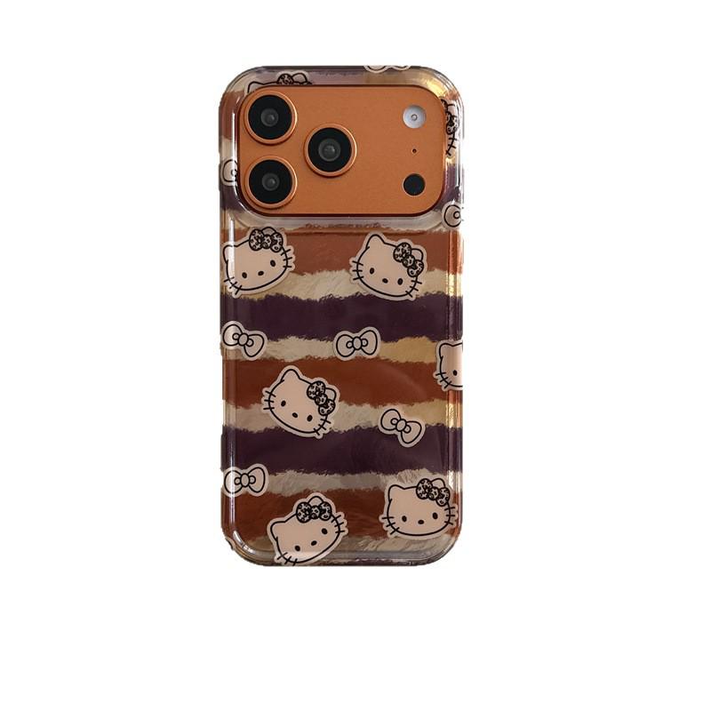 My Melody & Hello Kitty Striped Case for iPhone 16 Pro Max/15/14