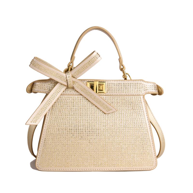 European and American New Diamond-encrusted Handbag Fashionable Retro Full Diamond Shoulder Messenger Chain Women's Bag