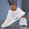 Zapatillas Deportivas de Malla Transpirable Ligeras para Primavera y Otoño, Correa de Color Sólido, Antideslizantes, Transpirables para Exteriores, Zapatillas de Running para Hombre