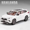 RE021:24 Toyota Highlander SUV Alloy Car Model Diecast & Toy Metal Off-road Vehicles Car Model High Simulation Collection Kids Gifts