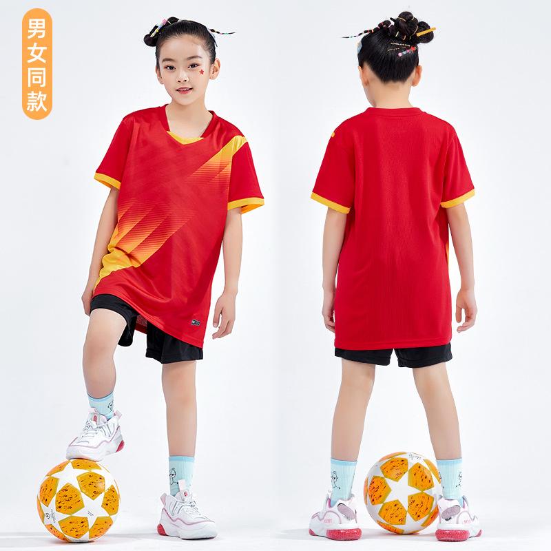 New Children's and Students' Football Uniforms, Training Uniforms, Men's and Women's Badminton Uniforms, Breathable, Quick-drying, Sweat-absorbing 