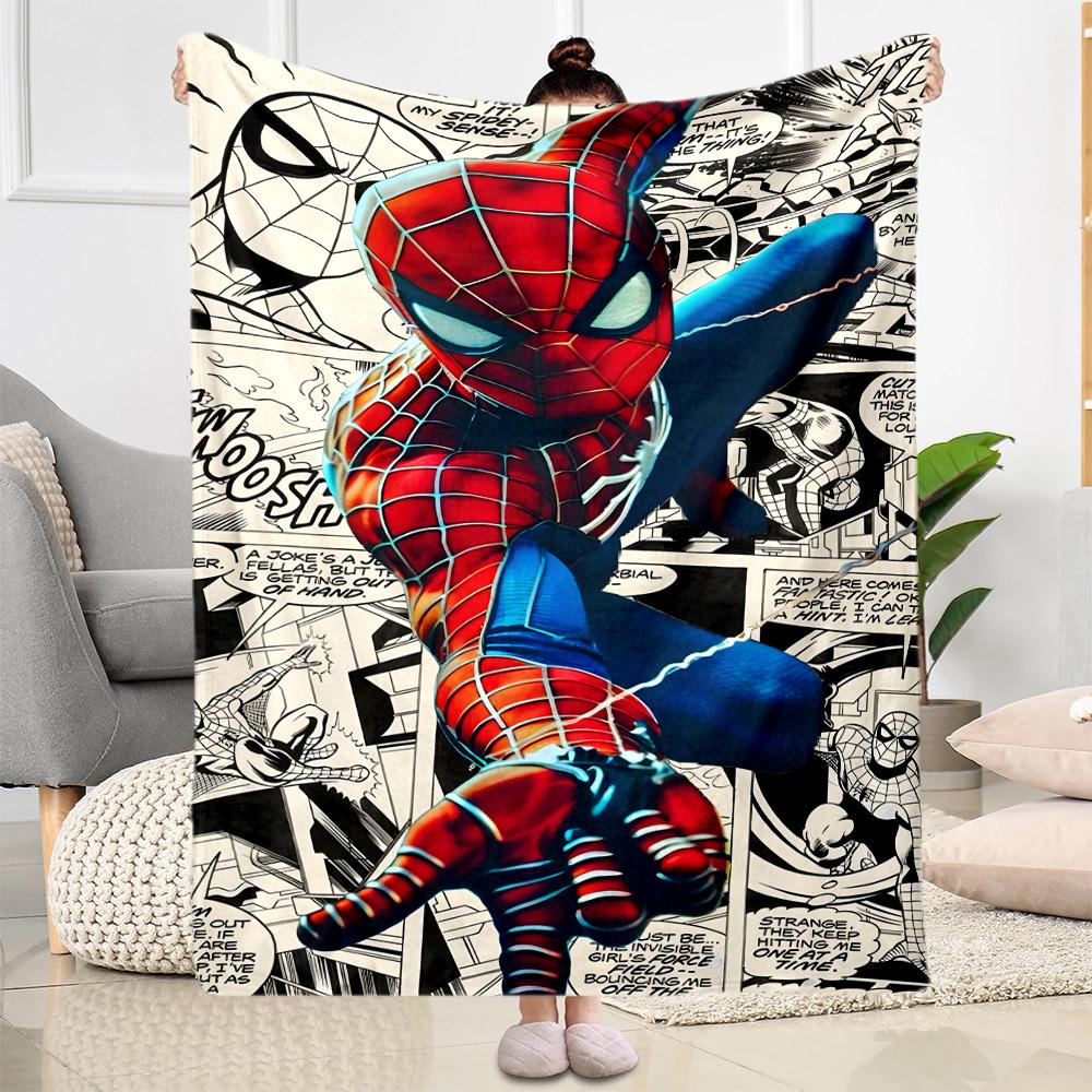 1pc Spider-Man: Scarlet Spider blanket Soft and Warm for Sofa Office Camping Travel Livingroom Great Gift for Friends and Family Comfortable