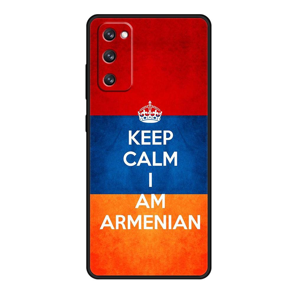 For Samsung Galaxy S20 FE 2022 S10e S22 Ultra 5G S21 Plus S8 S10 S9 S7 Armenia Armenians Flag Silicon Coque