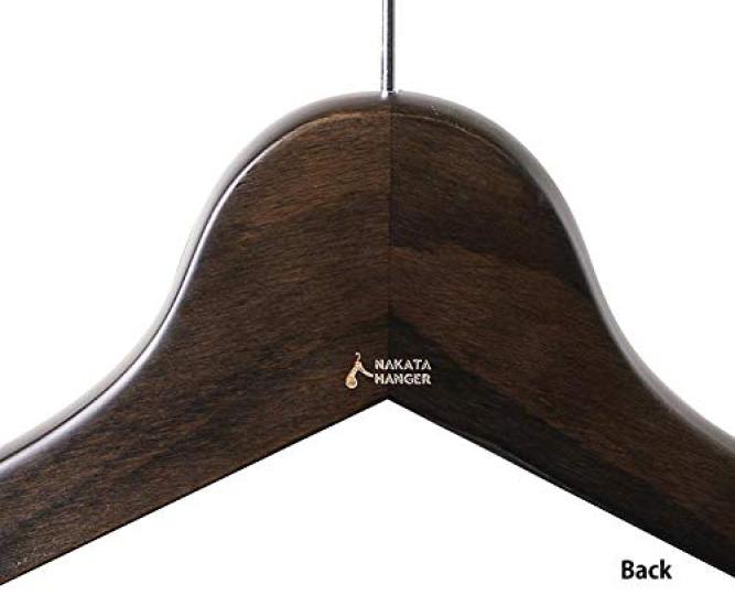 Nakata Hanger Hergestellt in Japan Holzhemd Set von Rauch - Herrenbügel, 5, Braun, SET-02 (420 mm)