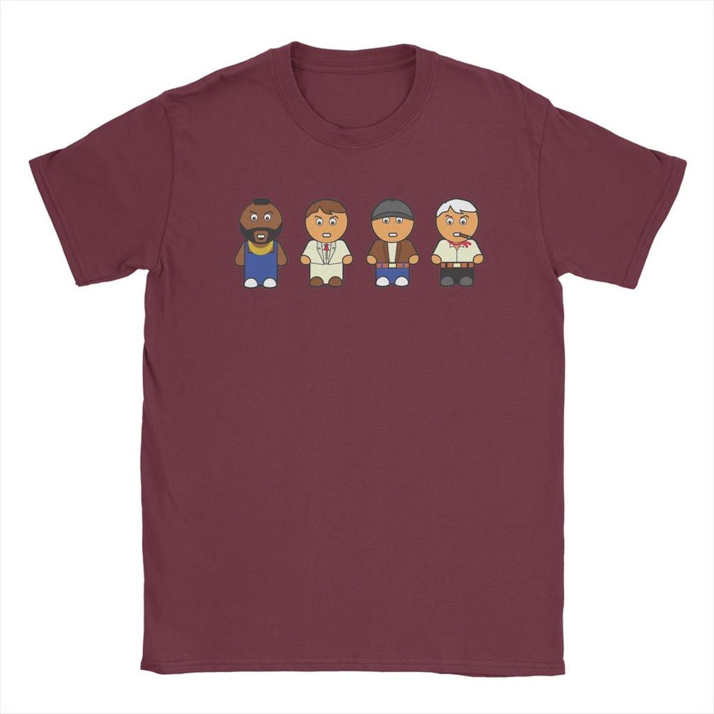 Das A-Team Film T-Shirts für Herren 100% Baumwolle Freizeit T-Shirt Rundhals T-Shirt Kurzarm Tops Party