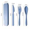Fashion Cutlery Set Travel Flatware Set Portable Utensils With Case Spoon Fork Knife Set