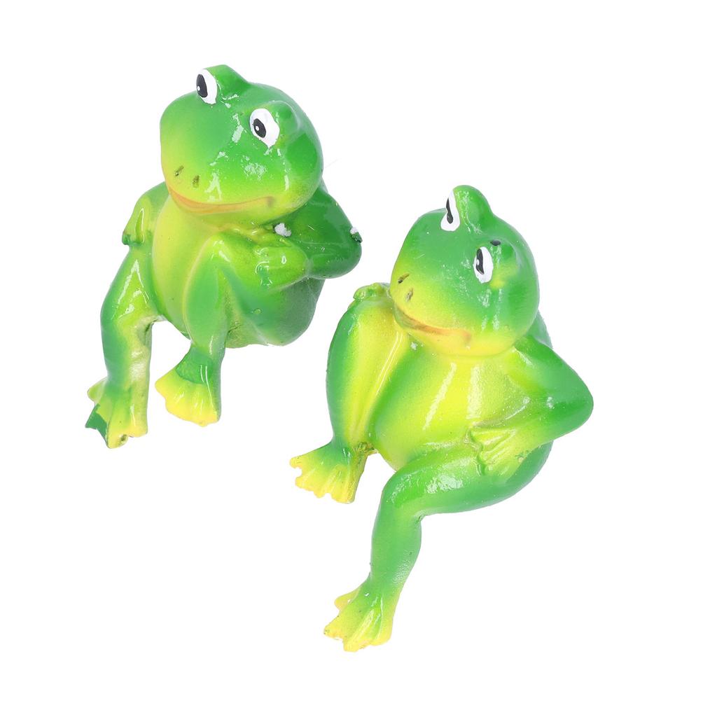 Froschdeko Handgefertigt Harz Mikro-Landschaft Langlebig Farbecht Geschenk Frosch Gartendeko für Zuhause