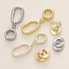 1pcs/lot 14/18K Gold Color Plated Metal Copper Necklace Clasp Connectors for DIY Jewelry Making Necklace Bracelet Accessories