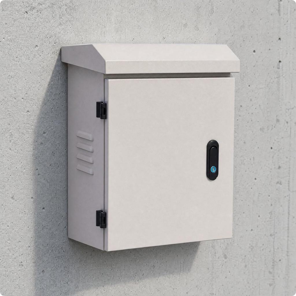 Weatherproof Wall-Mounted Electrical Enclosure Lockable Cabinet with