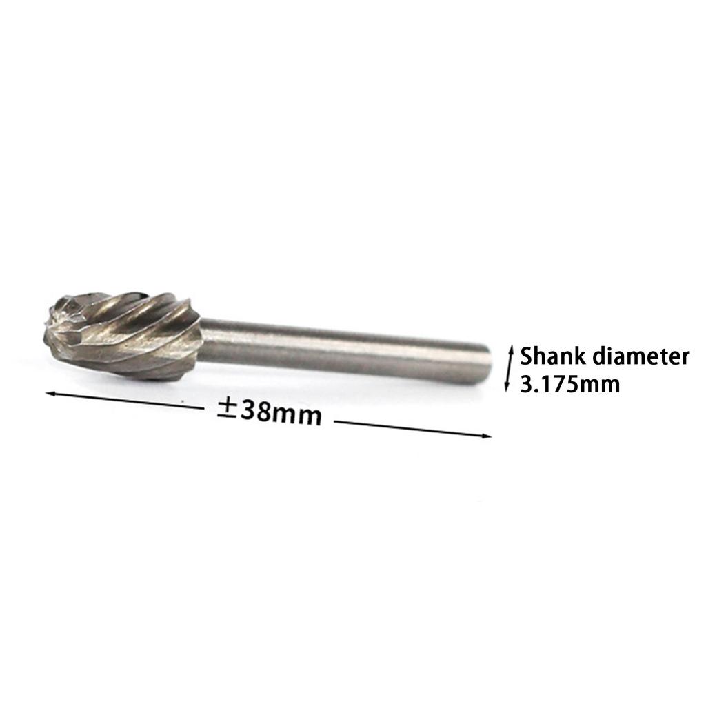 6pcs High Speed Steel Rotary Cutter Files Grinding Engraving Drilling Bit Hand Tool Set Hss Woodworking Tools