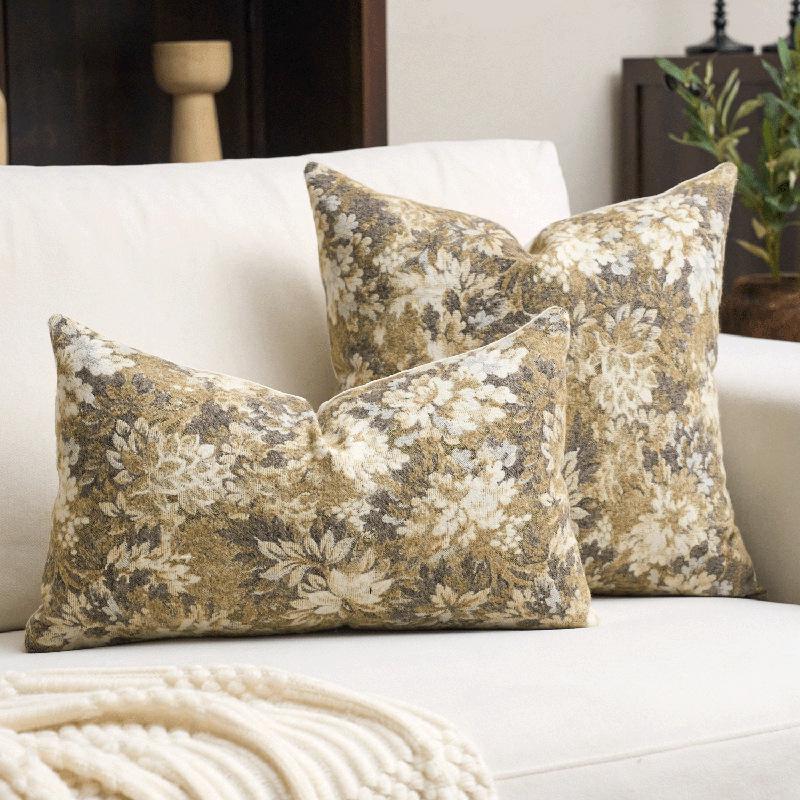 Floral Retro Farmhouse Style Sofa Cover - Decorative Living Room/Bedroom, 1 Piece Without Pillow Core