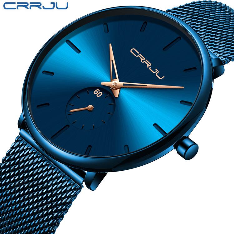 CRRJU 2150 Men's Casual Stylish Blue-Band Watch