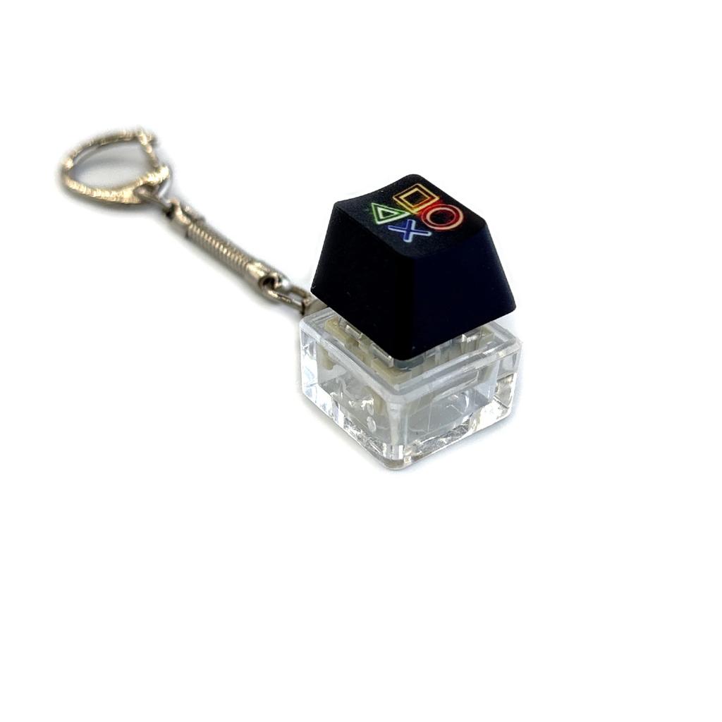 Decompression Keychain Mechanical Keyboard Button Keyring Fingertip Key Cap Pendant Antistress Toy