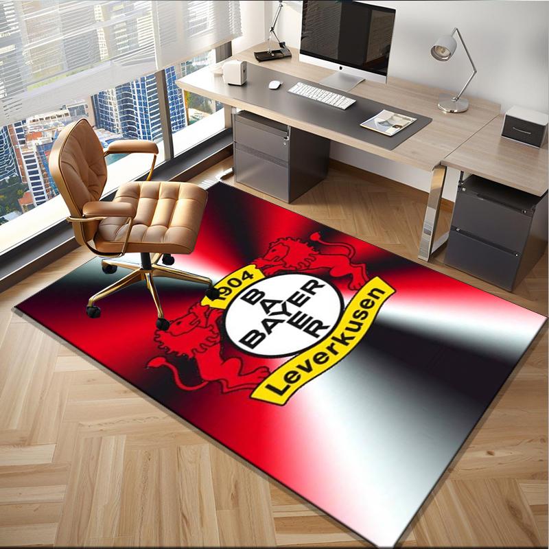 Fußballverein Wappen Löwe Büro Teppich Stuhlmatte, Spielteppich, Geeignet für Eingangsbereich, Schlafzimmer, Wohnzimmer, Schreibtisch, Weihnachtsgeschenk