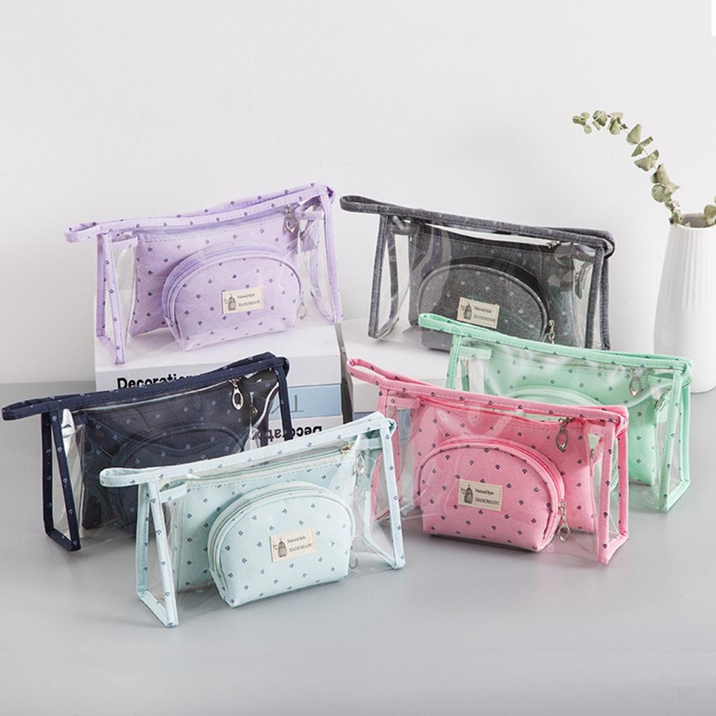 Three Piece Makeup Bag Travel Portable Cosmetics Storage Bag Home Storage Bag Cosmetic Bag