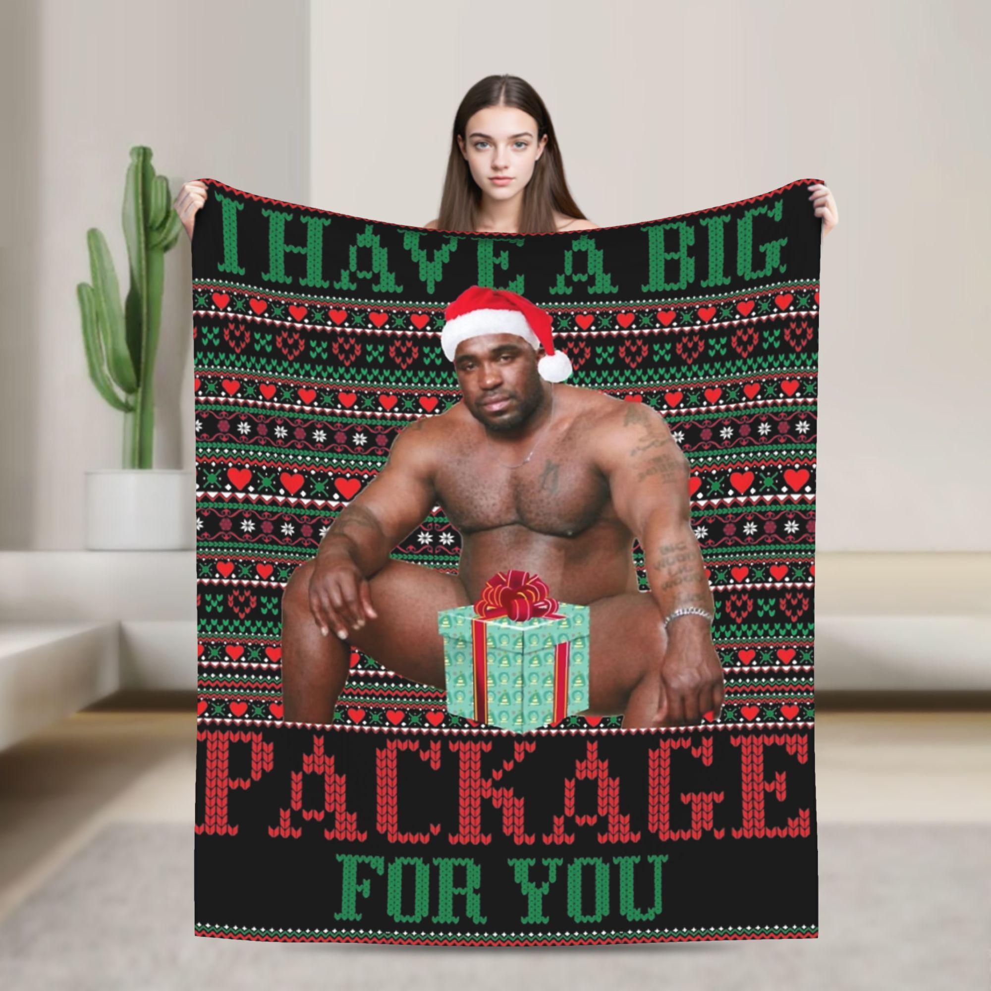 Funny Barry Wood Meme Christmas Throw Blanket for Couch  Soft Cozy Plush Blanket 50x60 Inches Multiple Sizes Bedspread 75x90cm