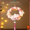 Diy Material Bag Children'S Rabbit Lantern Moon Handmade Lotus Flower Lanterns Glowing Handheld Mid-Autumn Festival Lamp