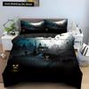 Halloween Horror Pumpkin King Queen Duvet Cover Night Witch Bedding Set Bat Moon Quilt Cover 2/3pcs Polyester Comforter Cover