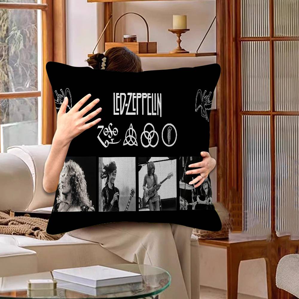 Band L-Led Z-Zeppelin Kissenbezug Toon Geschenk Kissenhülle Schlafzimmer Zuhause Sofa Stuhl Sitz Dekor Kissenhülle