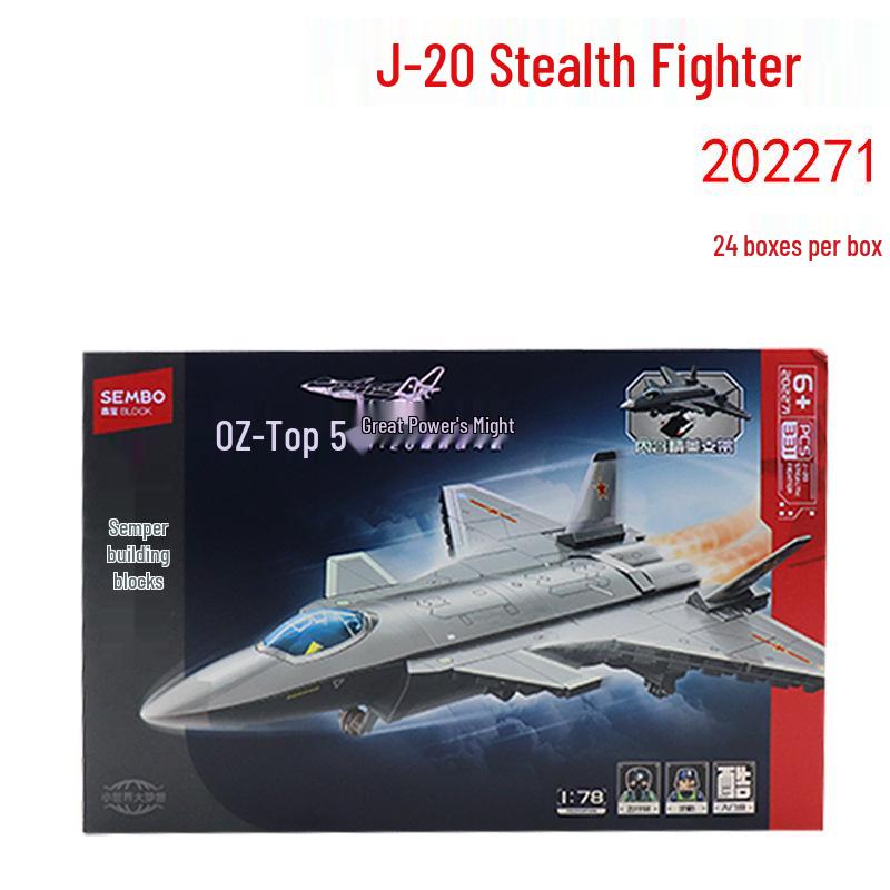 Senbao Military Series J-20 Stealth Fighter Building Blocks Toy 202271