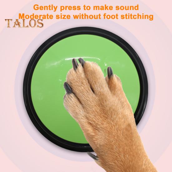 Sprachaufzeichnungstaste, interaktive Hundetaste zur Kommunikation, Pet Speak-Trainingssummer mit 30-Sekunden-Aufzeichnung für Hunde und Katzen