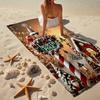 Chrismas Fashion Beach Towel: Ideal for Summer Adventures Soft, absorbent and quick drying suitable for swimming and bathing