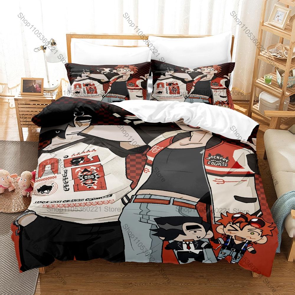 3PCS Jackpot Crash Course Text Pattern Duvet Cover Set Minimal Casino Typography Bedding Cover With 2 Pillowcases Bedroom Decor