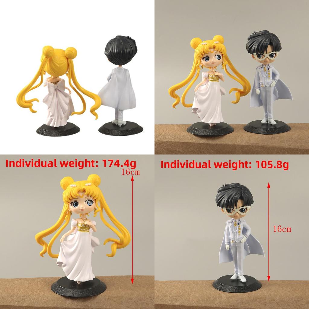 Usagi And Tsukino Chiba Mamoru Pvc Model Figures For Fans Gift
