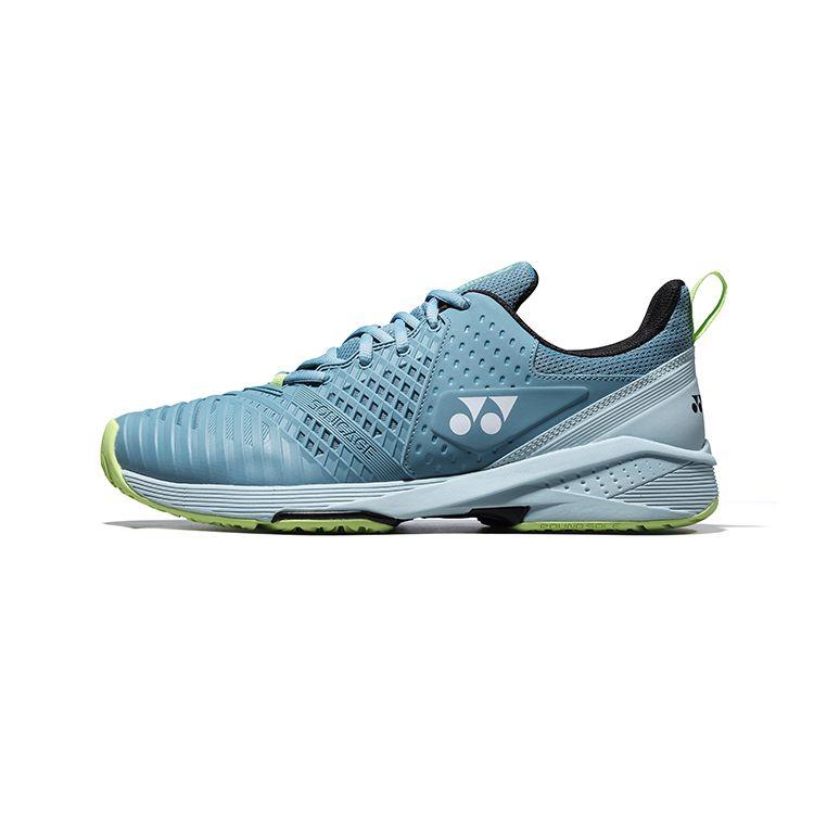 YONEX Power Cushion Sonicage 3 Breathable Comfortable Low-Top Tennis Shoes Unisex Sneaker Smoky-Blue SHTS3WACEX-376