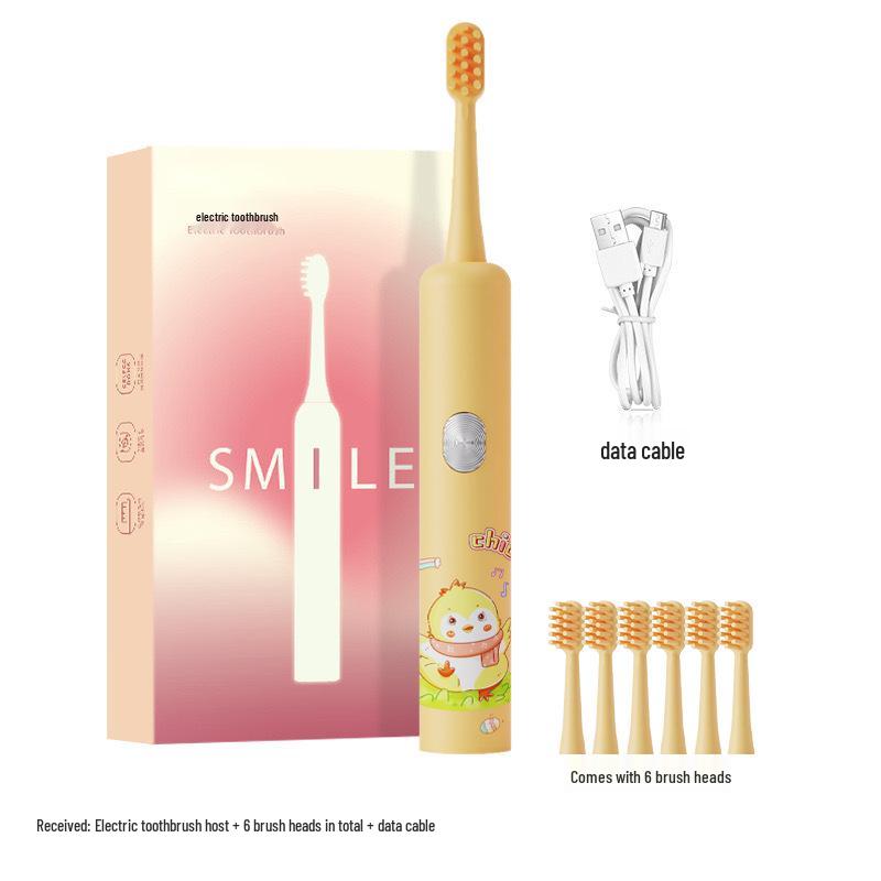 Children's Sonic Electric Toothbrush – Cute Cartoon, Soft Bristles, Smart Timer, Perfect Gift.