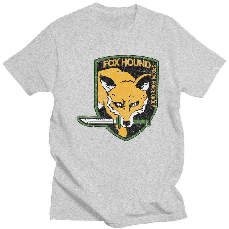 Custom Metal Gear Solid Fox Hound T Shirt Men Short Sleeves 100 Cotton Tshirt Video Game Tees Fashion Tshirts