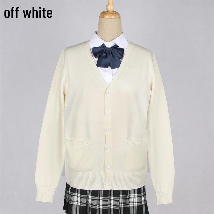 

Вязаный свитер-кардиган Sen-Style Sweet JK для женщин - форма для колледжа, весна и осень S