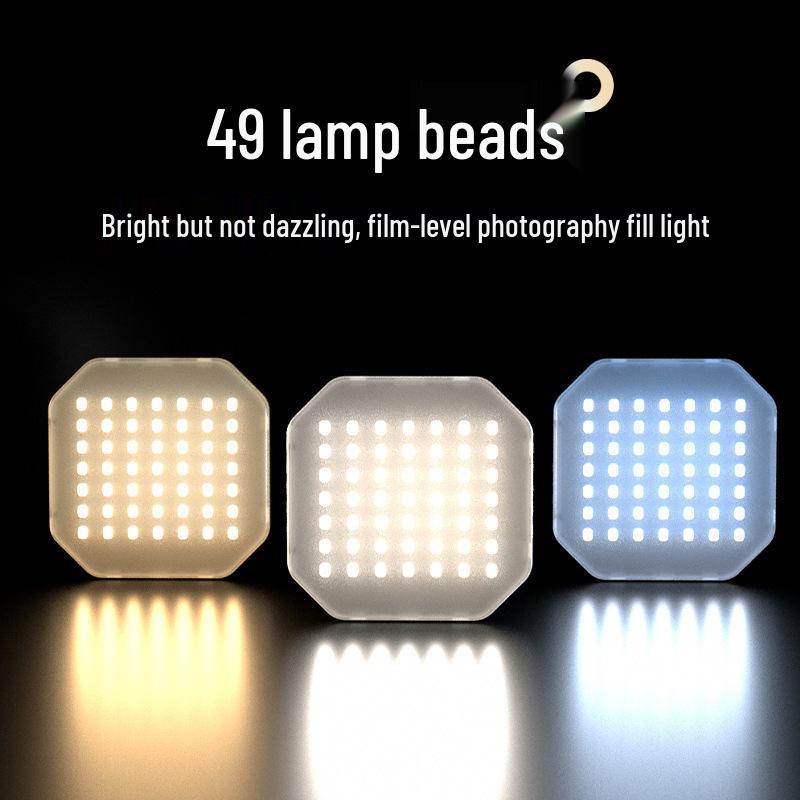 F01 Magnetic RGB Pocket LED Light for Live Streaming and Photography