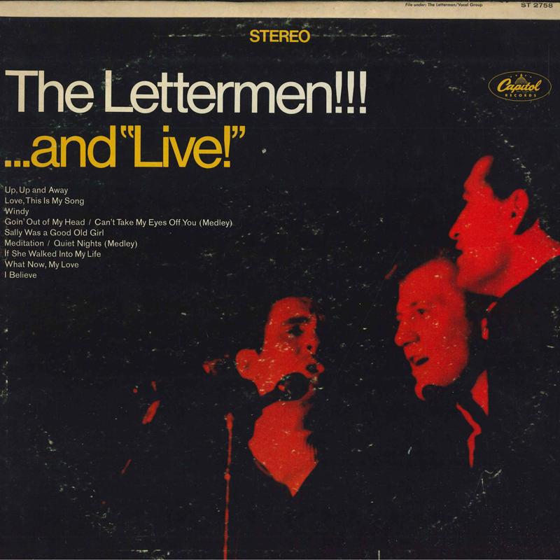 

LP Record LETTERMEN - Lettermen And Live ST2758 CAPITOL 1967 US Pop Used