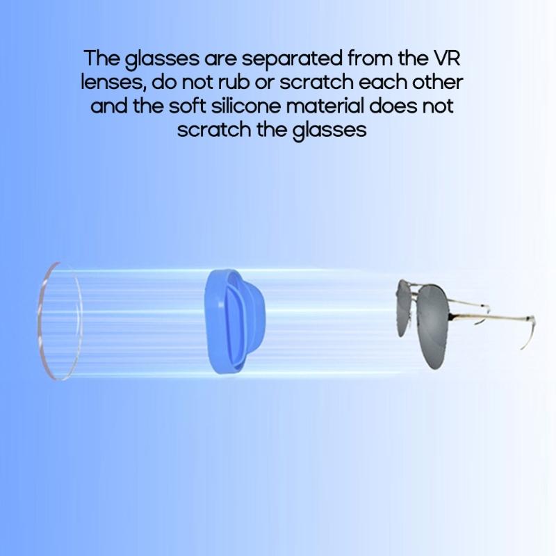 Scratchproof VR Glasses Cover Caps Silicone Protective Cover for PS VR2 Headset Glasses Lens Caps Protective Sleeve